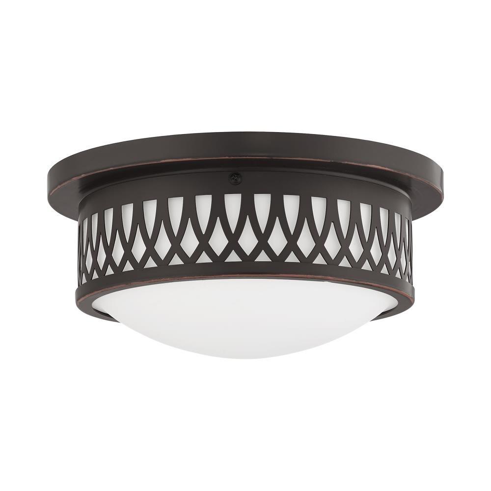 Livex Lighting Westfield 2 - Light Flush Mount in Olde Bronze