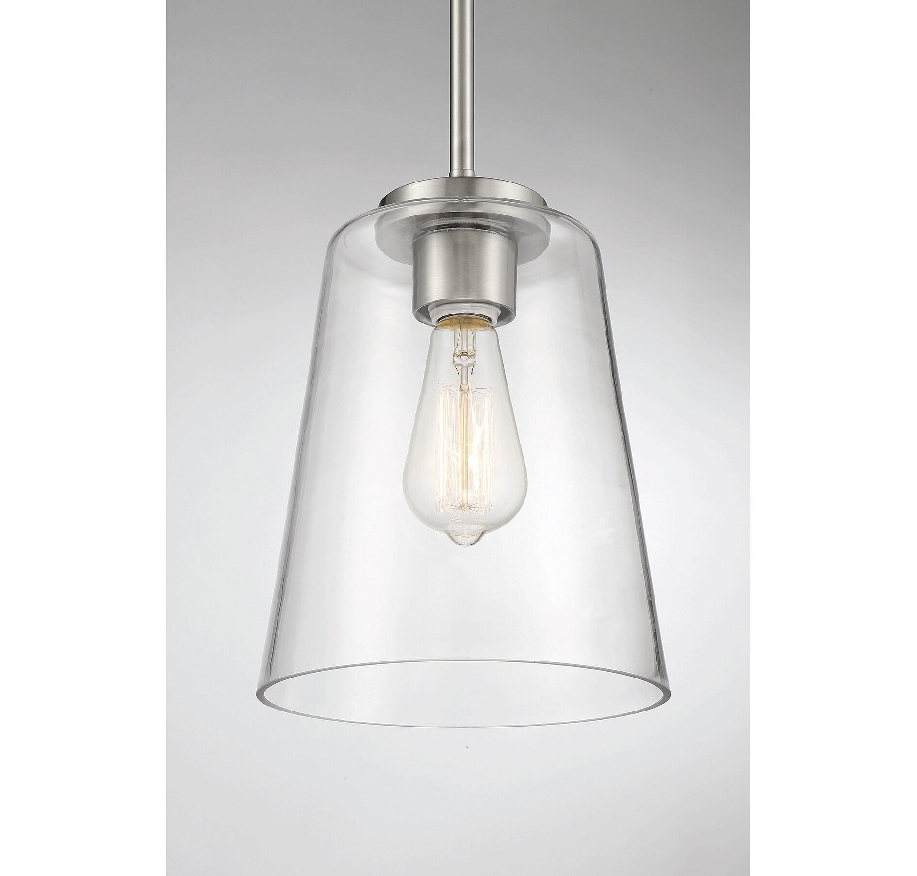 Savoy House Calhoun 1 - Light Pendant in  Satin Nickel