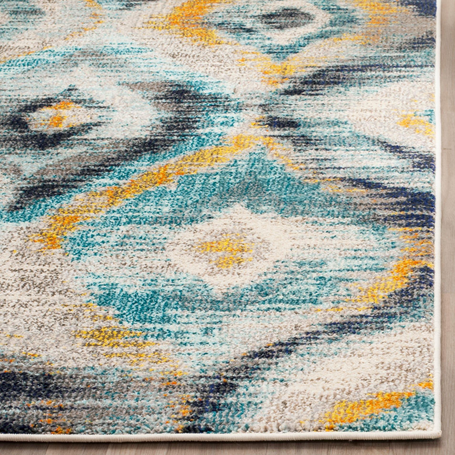 Monaco MNC242 Power Loomed Indoor Area Rug - Blue/Multi - 5'1"x7'7" - Safavieh.