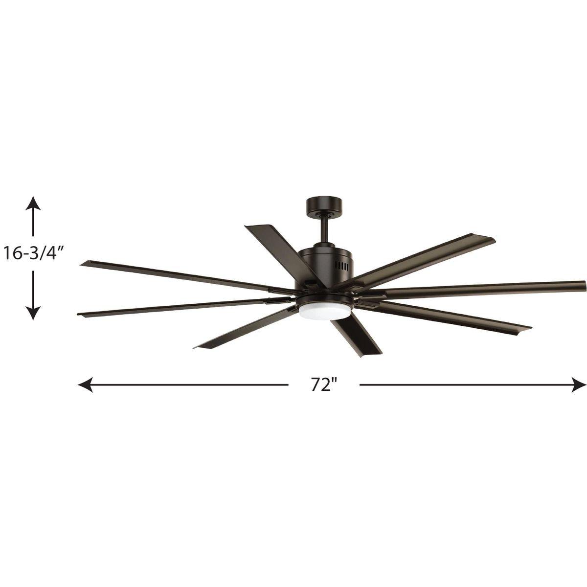 Vast Collection 72" 18W LED Eight Blade Fan