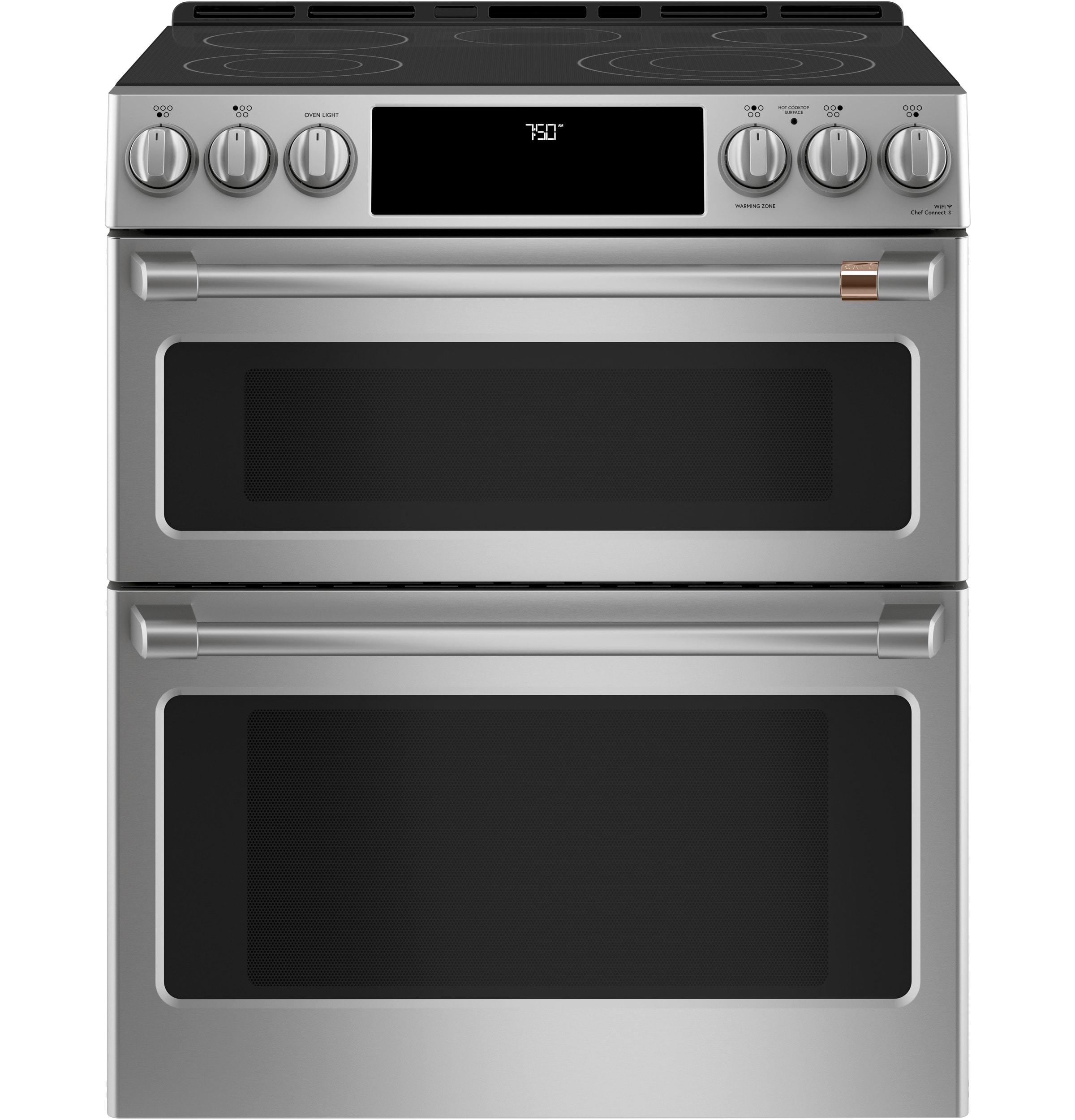 Café Café 30" 6.7 cu. ft. Smart Slide-in Electric Range with Convection and Radiant Cooktop CES750P2MS1