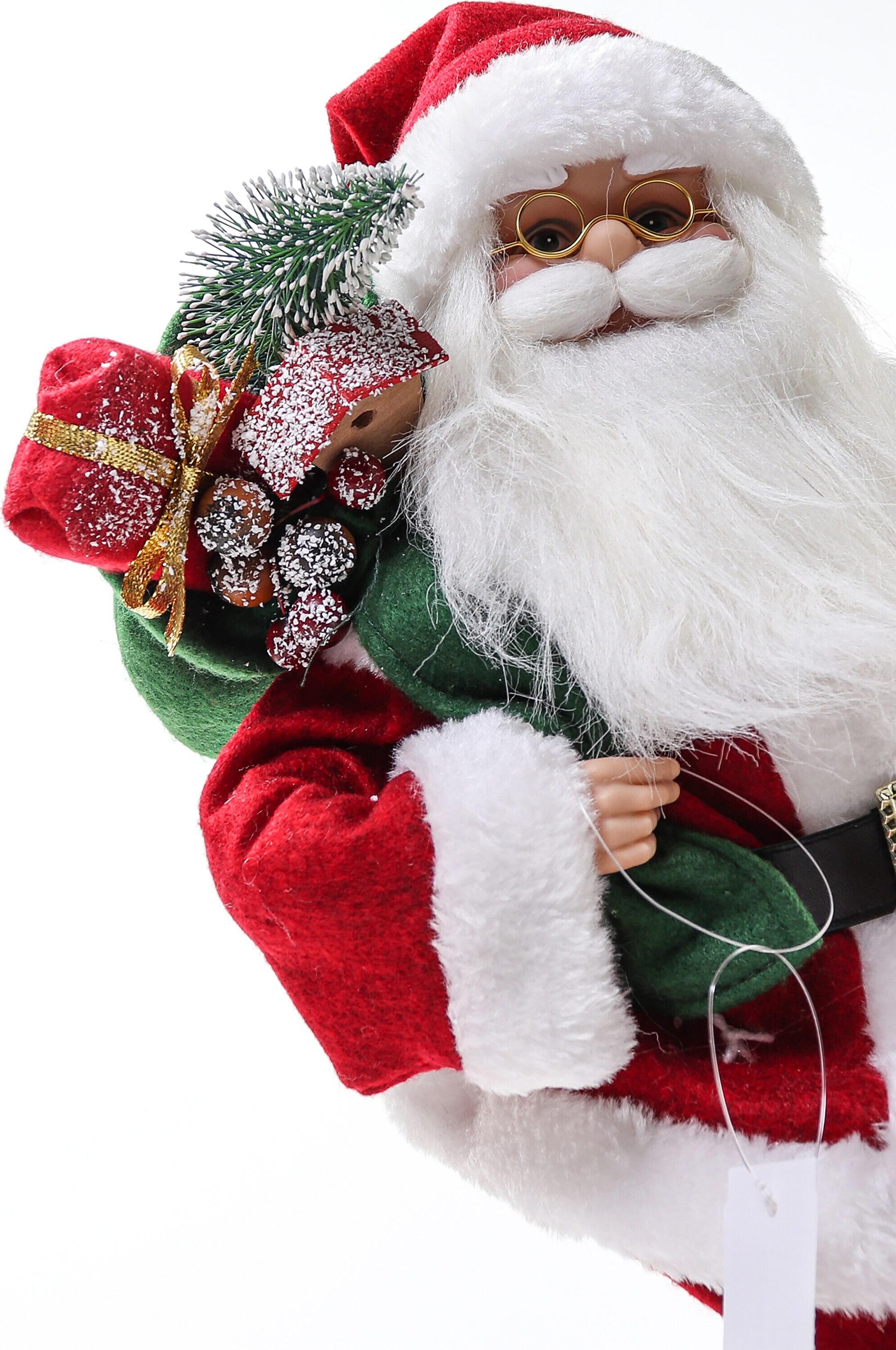 Eagle Gifts X40 ARE27057X 22 in. Santa on Ladder Holiday Decor with 22 Santa On Ladder Figurine - Red