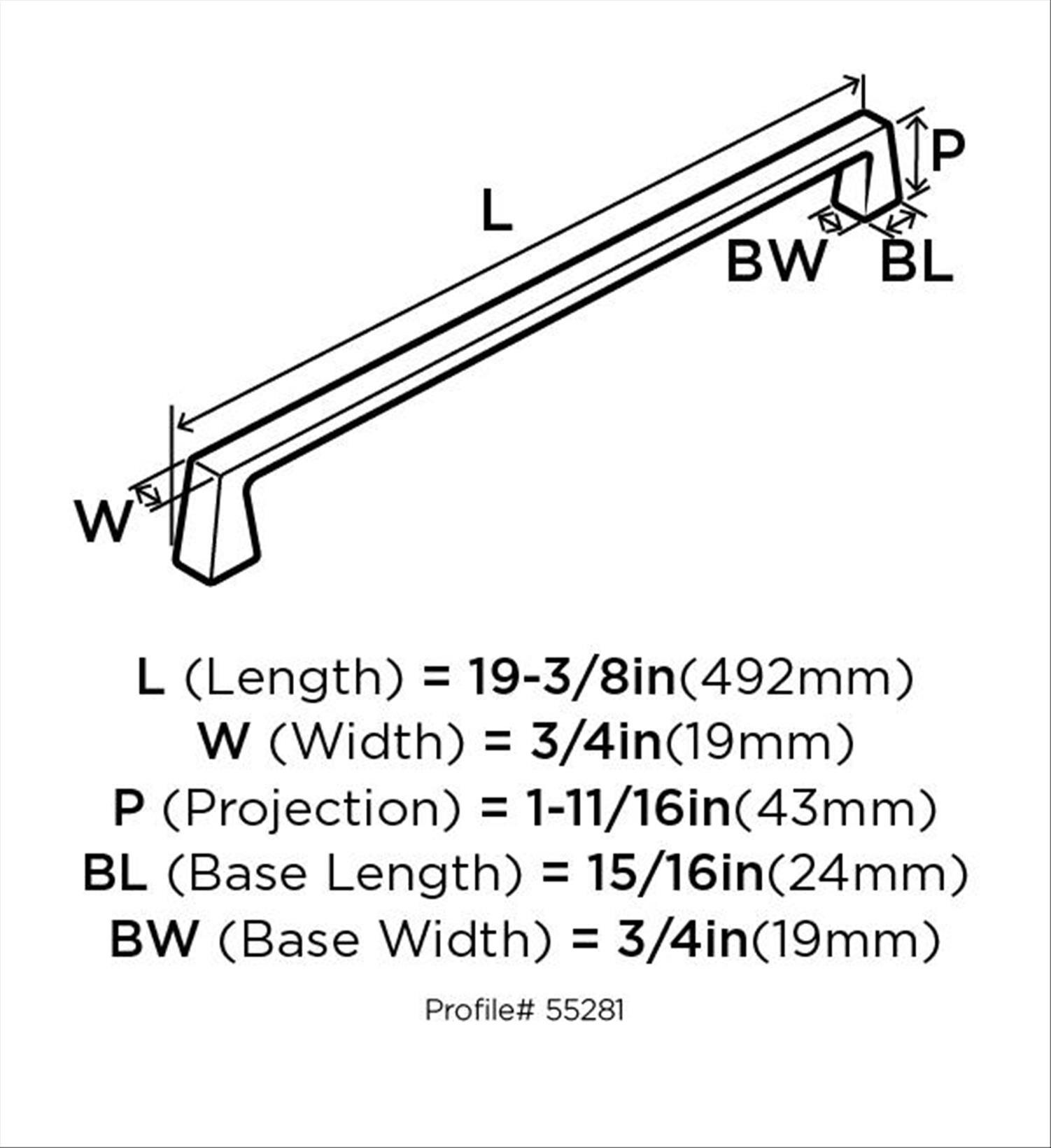 Blackrock 18" Center to Center Appliance Pull