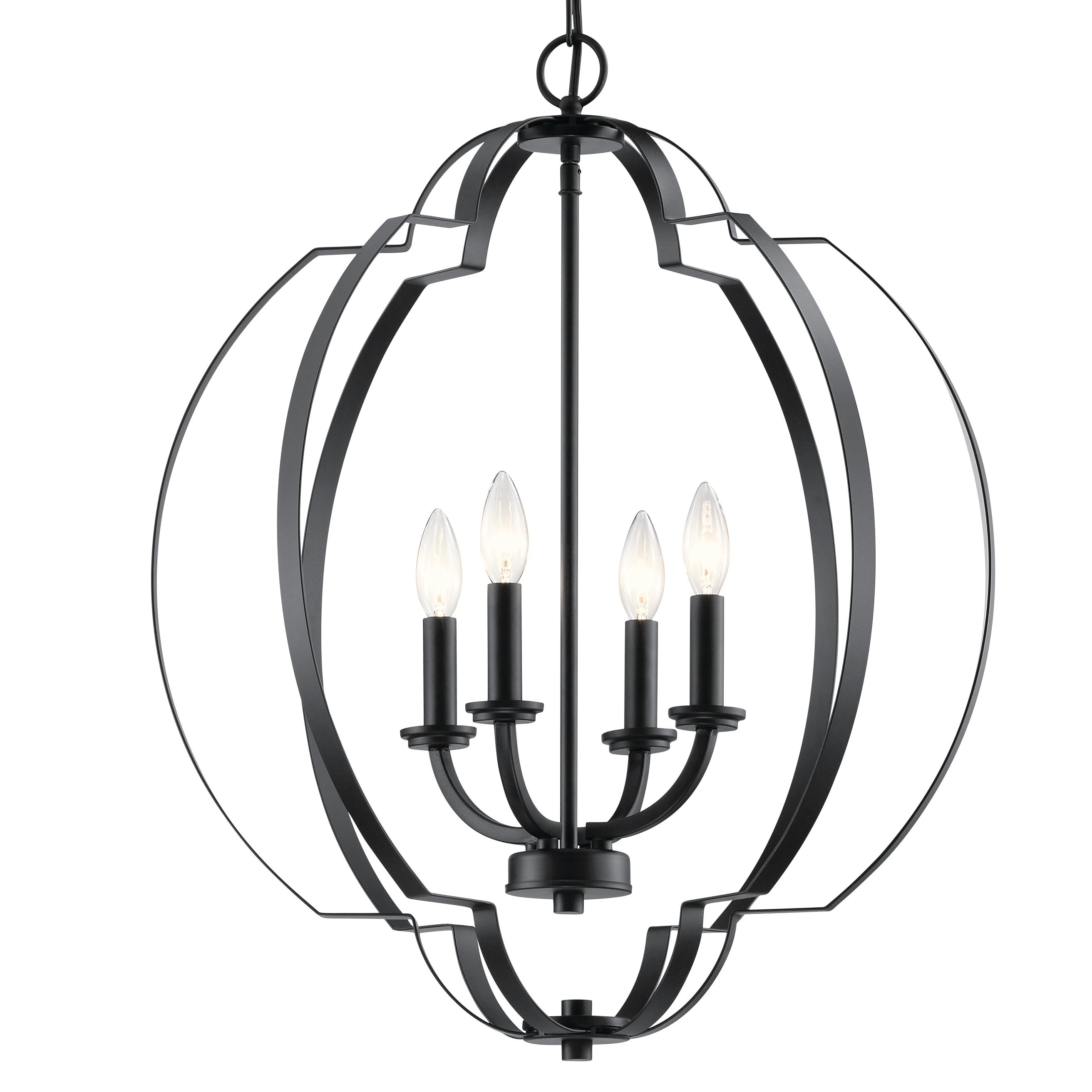 Kichler Lighting Voleta 4 - Light Pendant in  Black