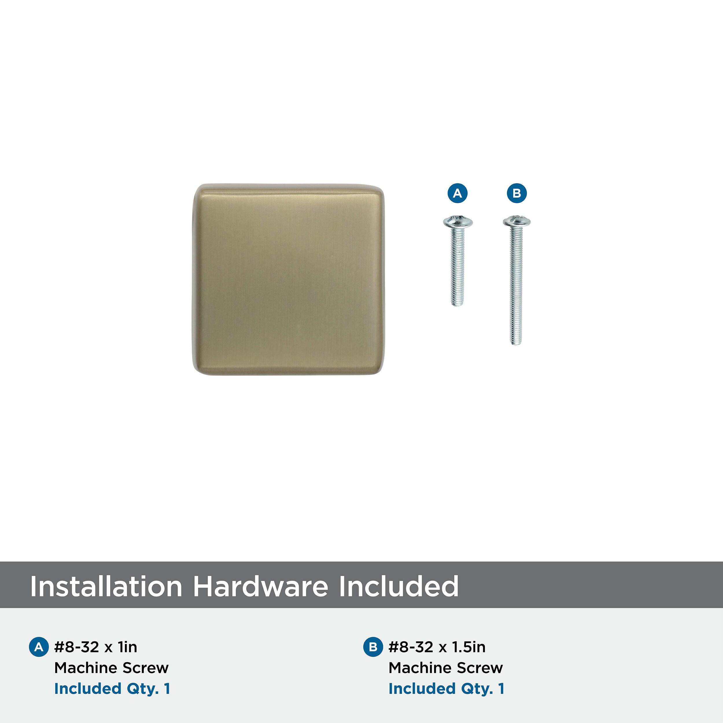 Amerock Blackrock 1-3/16 inch (30mm) Length Golden Champagne Cabinet Knob