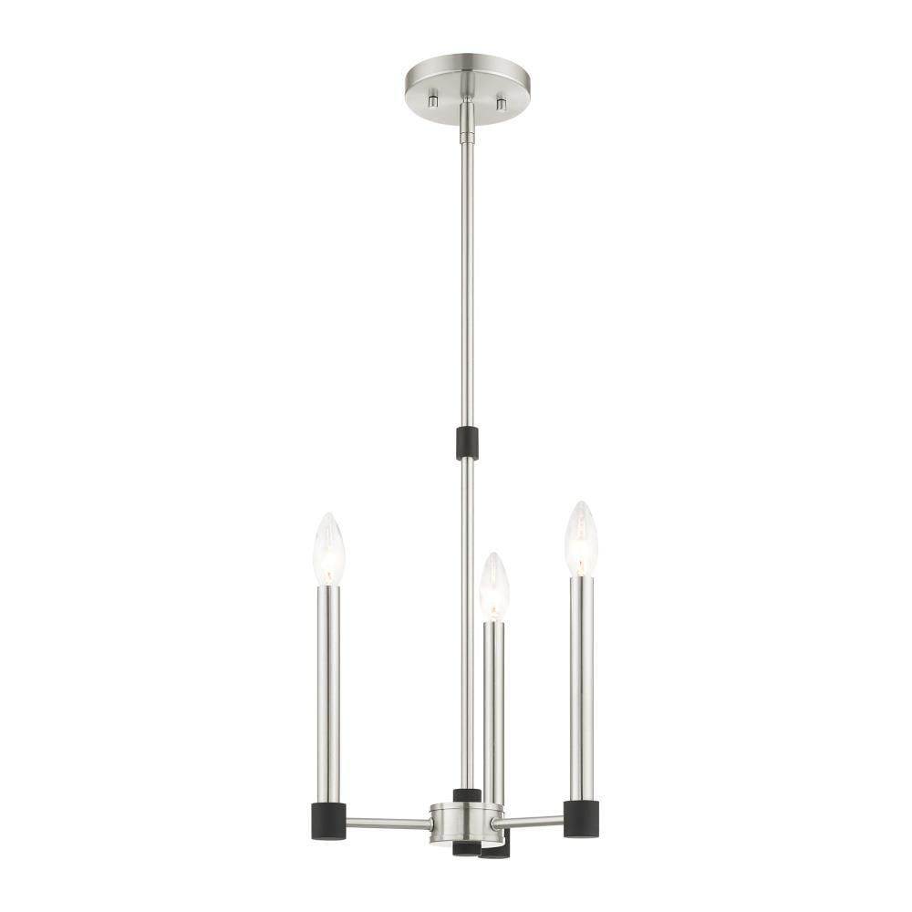 Livex Lighting Karlstad 3 - Light Chandelier in  Brushed Nickel