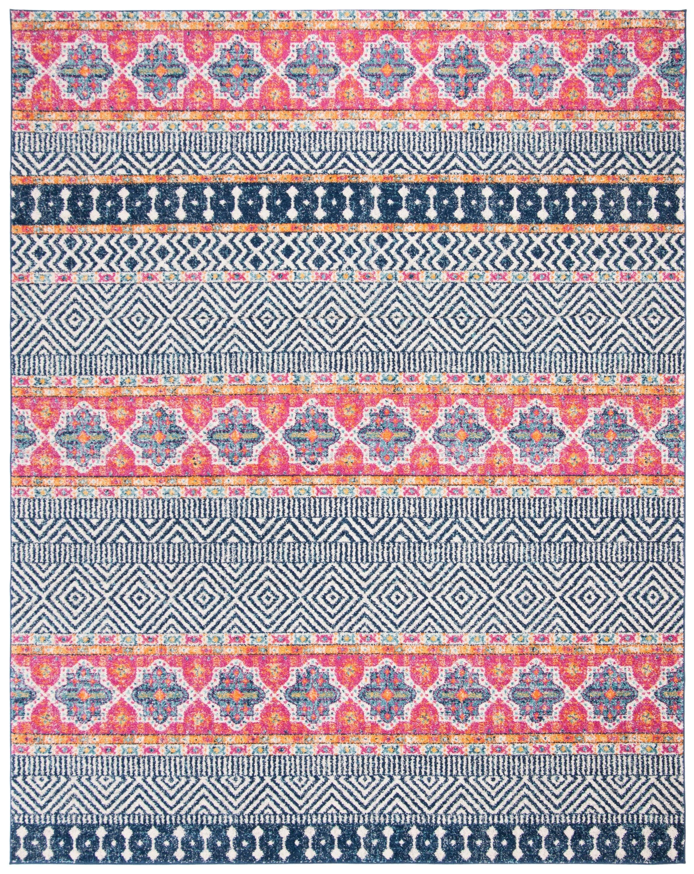 Madison MAD797 Power Loomed Indoor Area Rug - Navy/Ivory - 8'9"x11'9" - Safavieh.