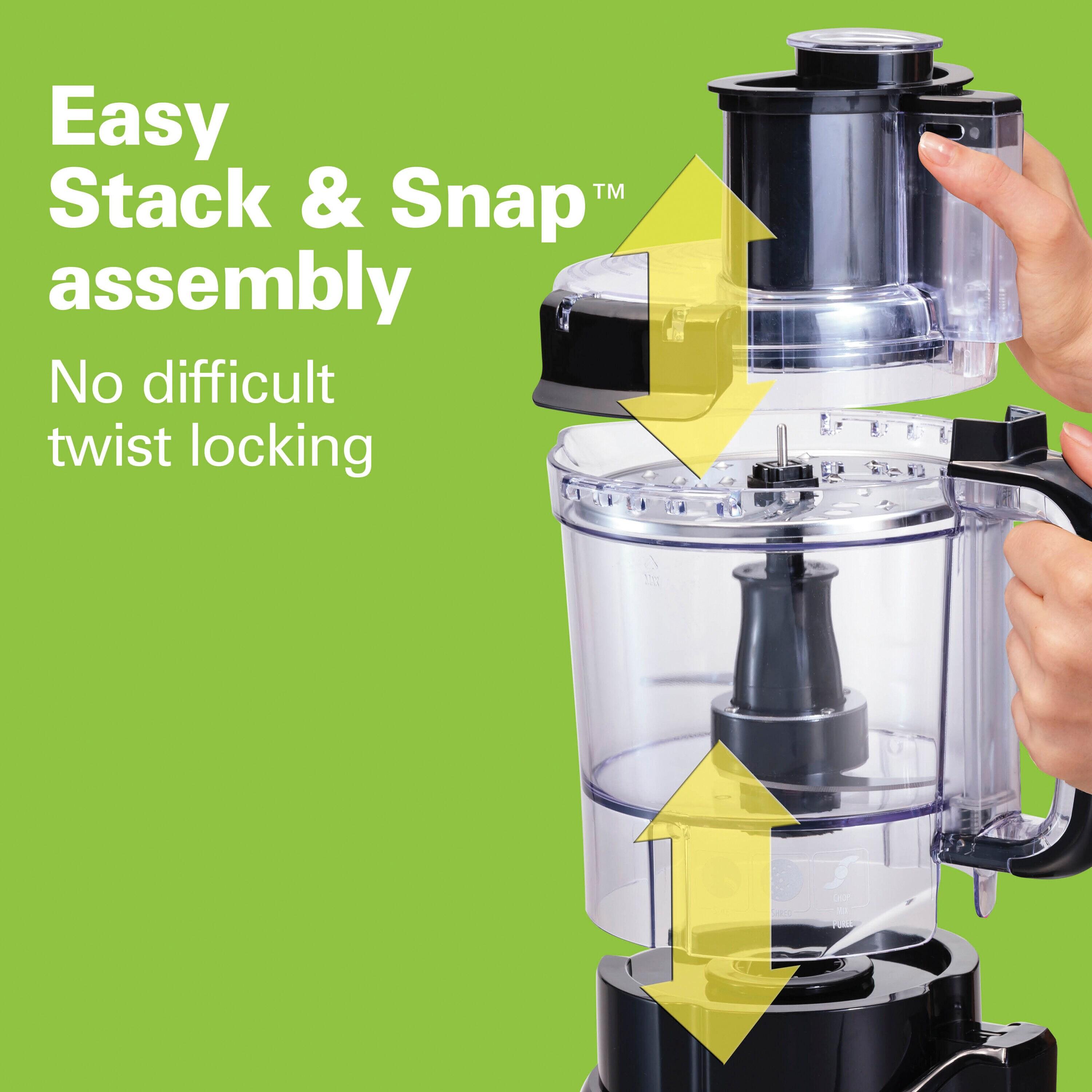 Hamilton Beach Stack & Snap Food Processor