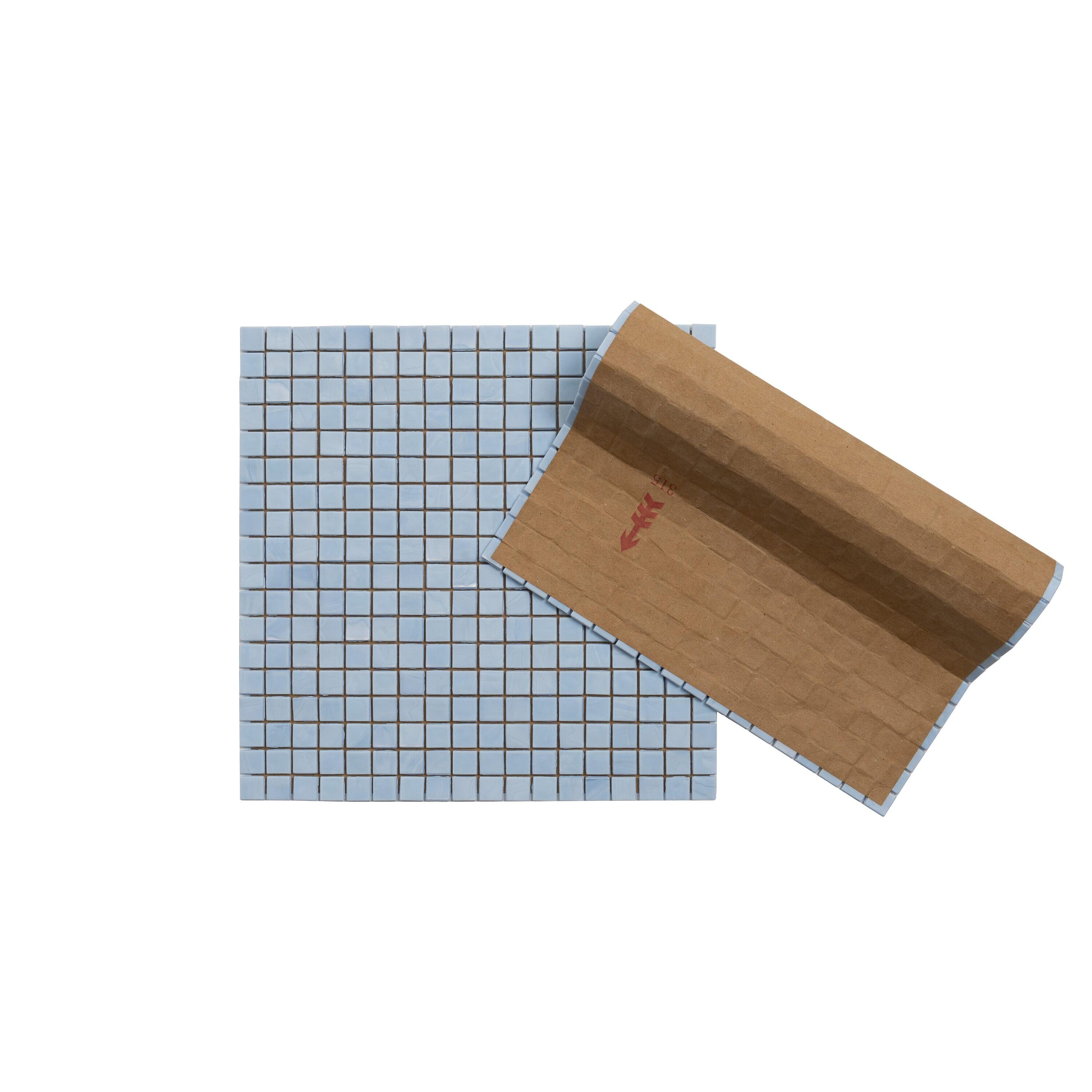 Skosh 0.6" x 0.6" Glass Grid Mosaic Wall & Floor Tile
