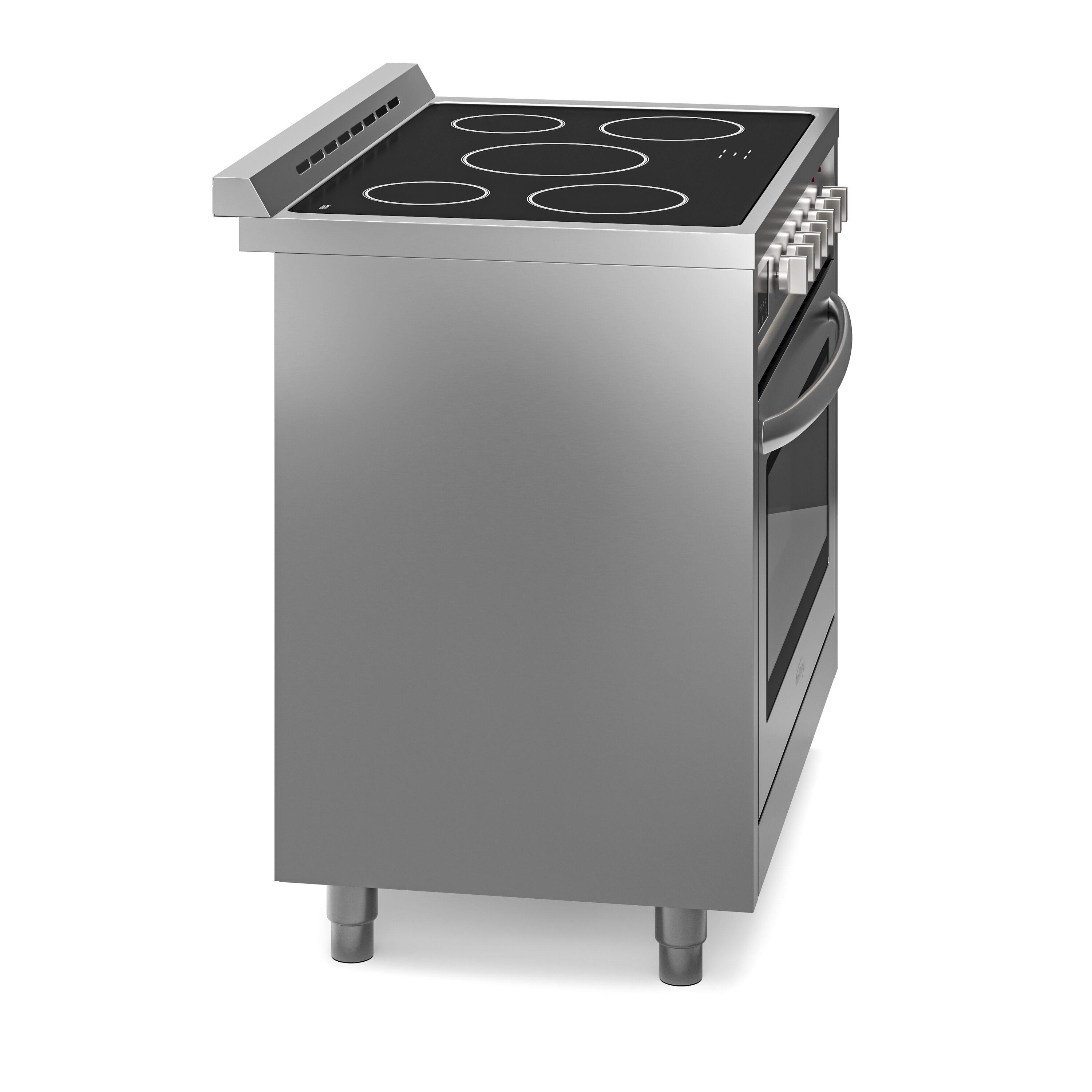 36 in. Professional Electric range Stainless Steel with Legs, 4.3 cu.ft. KM-FR36EE-SS