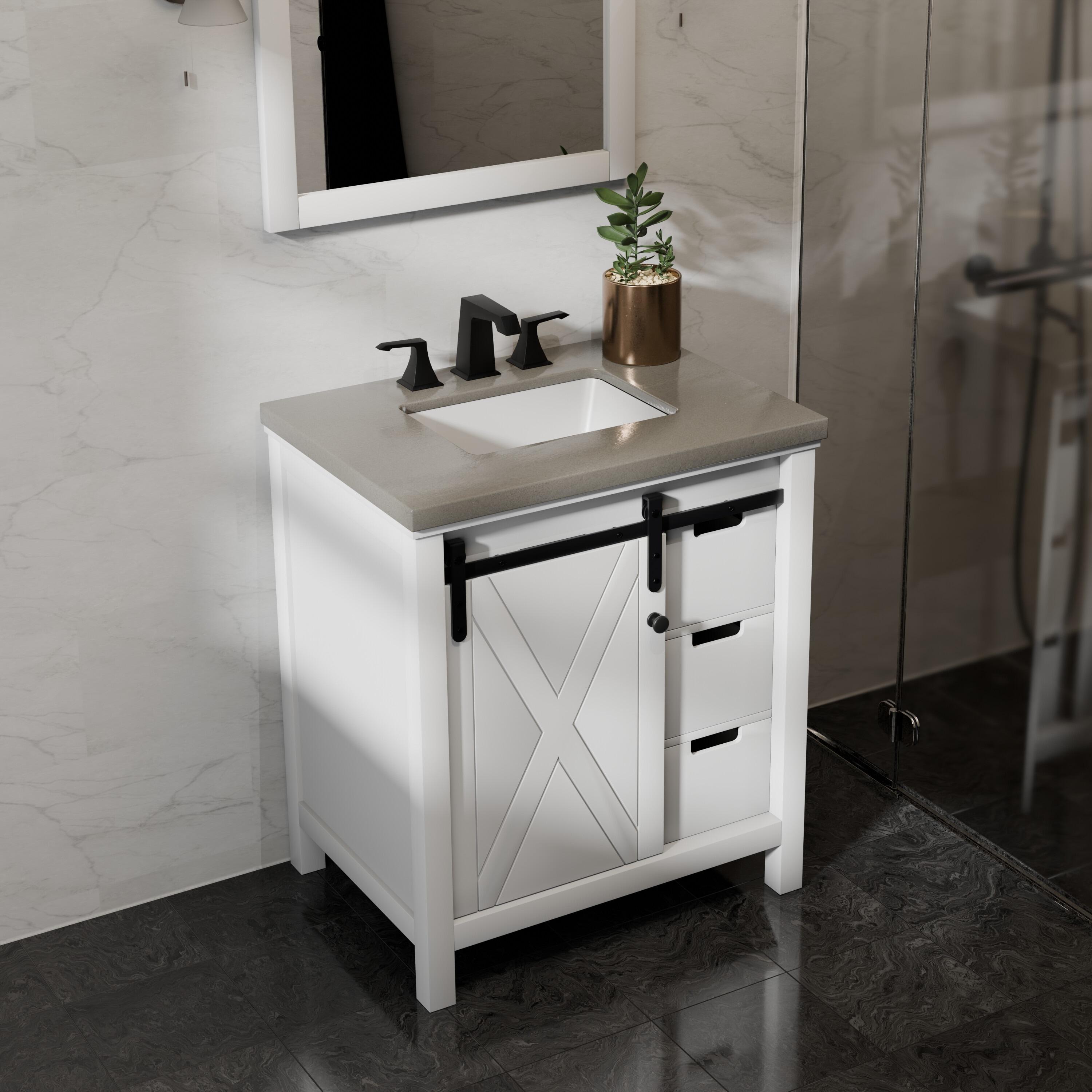 Lexora Marsyas 30 in W x 22 in D Single Bath Vanity