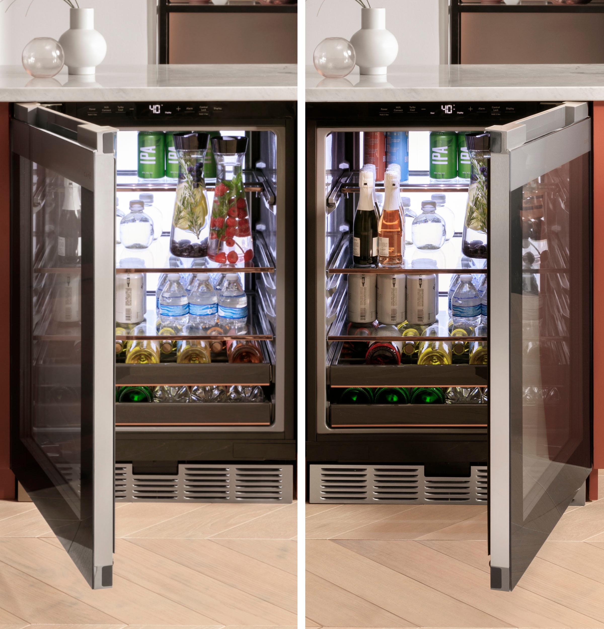 Smart Appliances 46 Bottle Dual Zone Convertible Wine and Beverage Refrigerator with WiFi