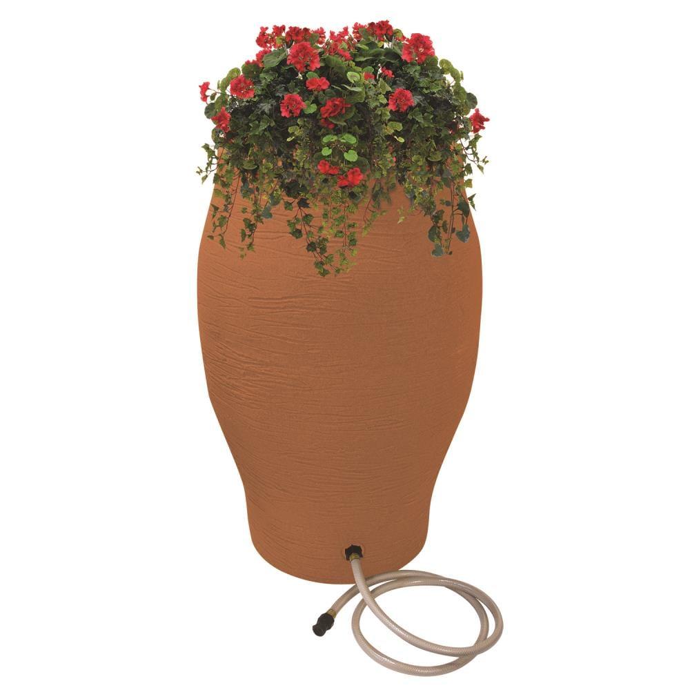 EMSCO Group EMSCO Group Weather Resistant Plastic Rain Barrel and Hose with Diverter Kit