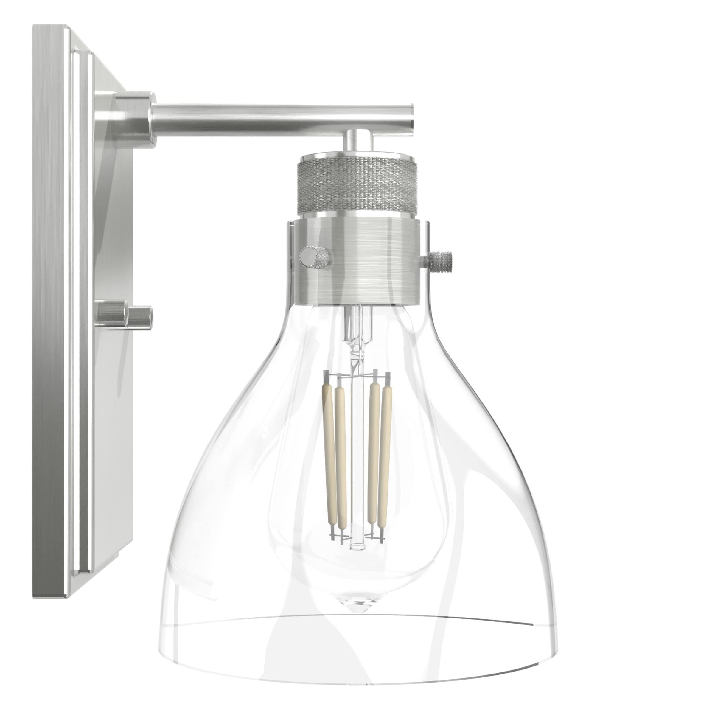 Hunter Van Nuys Brushed Nickel 1 Light Sconce Wall Light Fixture