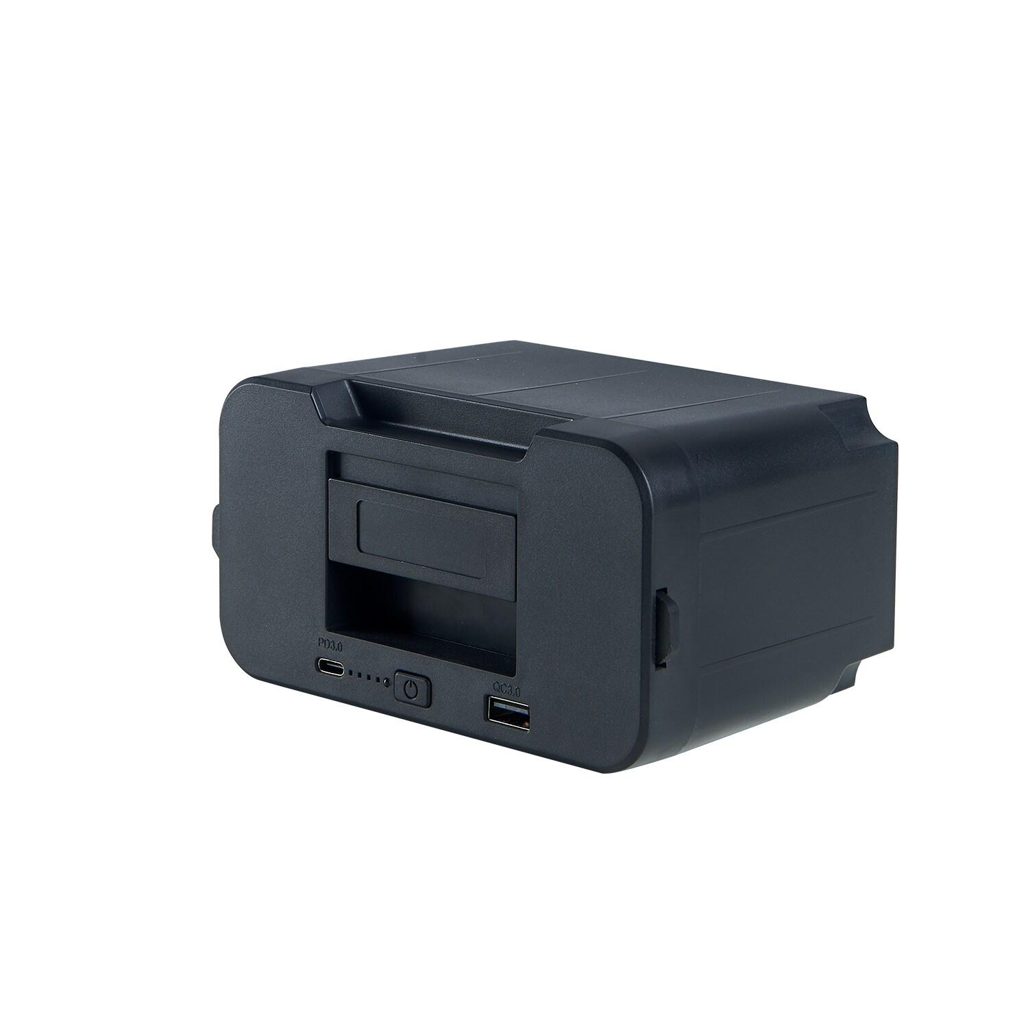 Explorer Bear EX75DB/75DW 79.3QT/75L 12/24V Portable Dual Zone Electric Cooler - Black