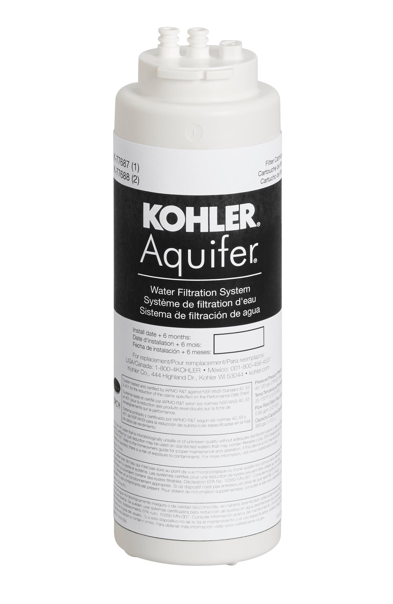 Kohler Aquifer Single Replacement Filter Cartridge