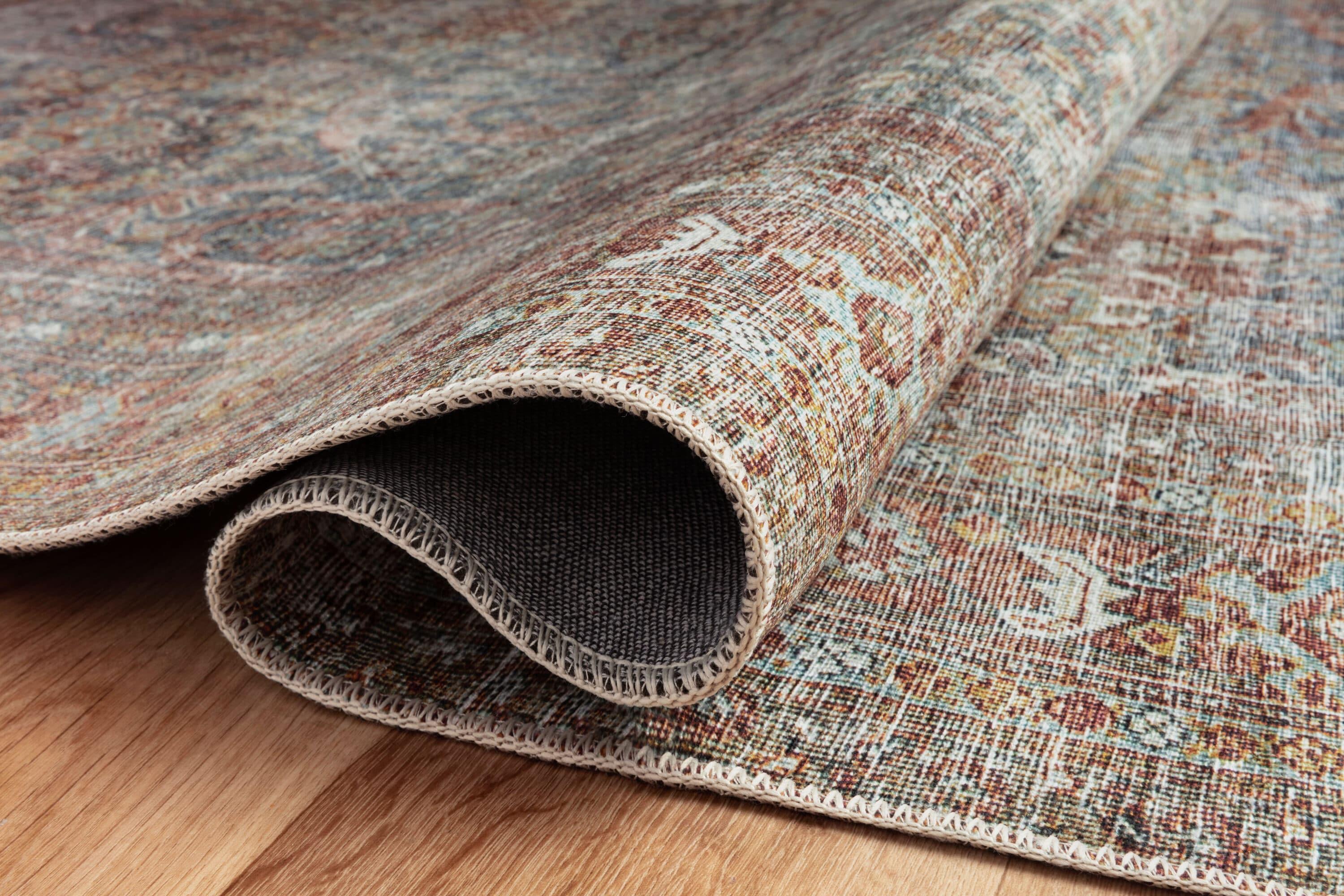 Chris Loves Julia x Loloi Jules Oriental Lagoon/Brick Area Rug