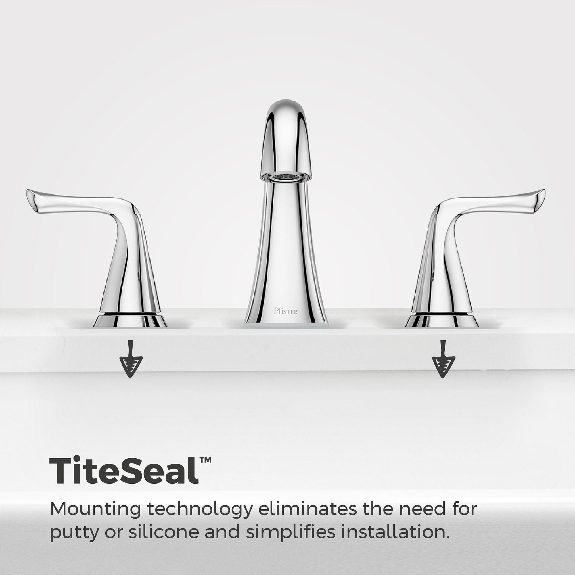 Pfister Willa Bathroom Sink Faucet, 8-Inch Widespread, 2-Handle, 3-Hole, NSF Certified, Polished Chrome Finish, LF049MALCC