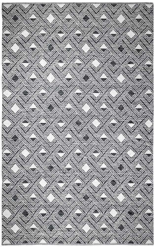 Montauk MTK614 Hand Woven Indoor Area Rug - Black/Ivory - 5'x8' - Safavieh.