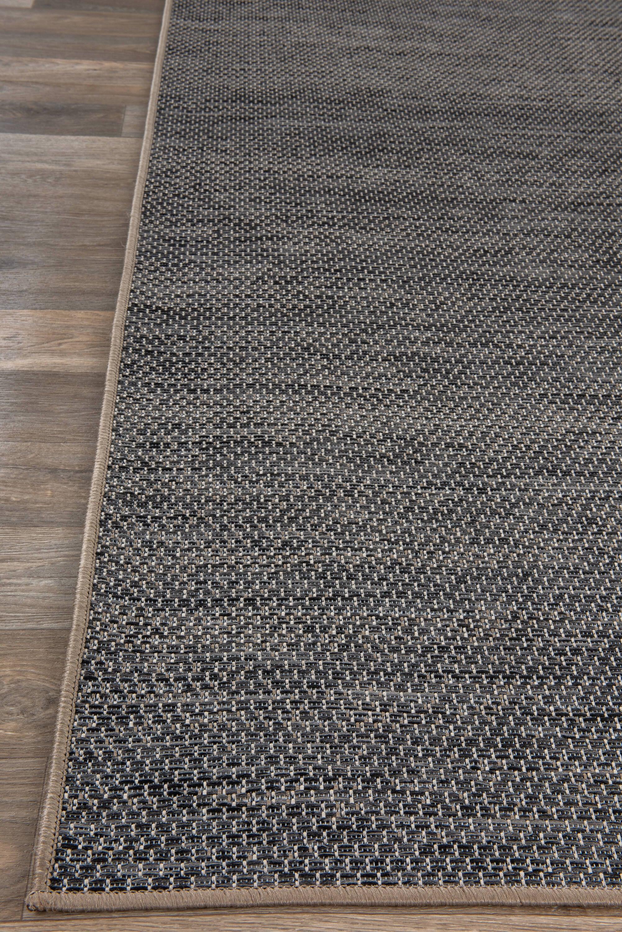 World Rug Gallery Contemporary Abstract Indoor/Outdoor Area Rug - Gray 5' x 7'