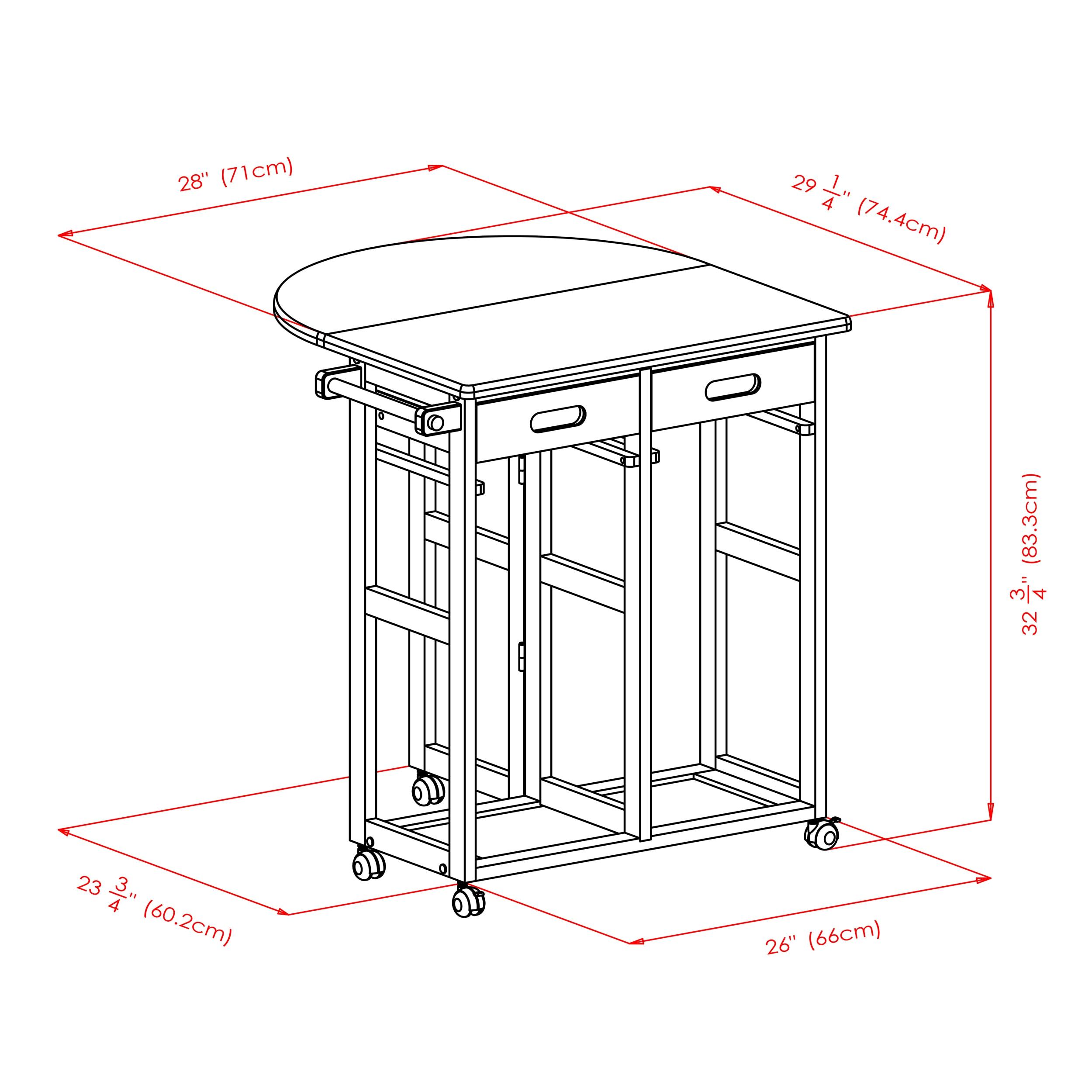 Winsome 3pc Burnett Space Saver Set Beech: Compact Folding Table with 2 Stools, Wood Frame