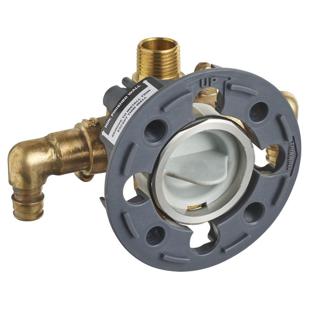 American Standard Flash Shower Rough-In Valve with PEX Inlet Elbows/Universal Outlets for Cold Expansion System