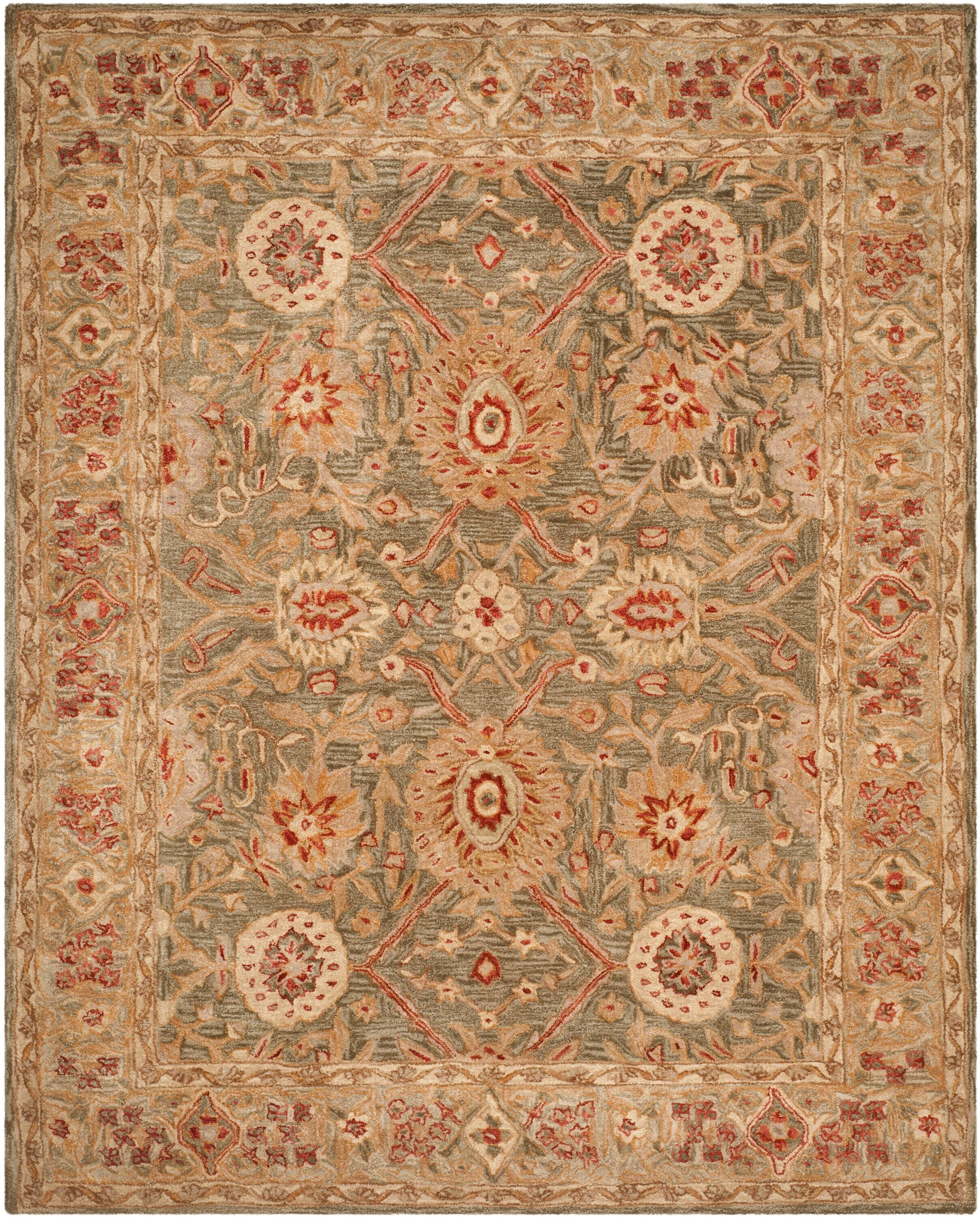 Anatolia AN516 Hand Tufted Indoor Area Rug - Brown/Ivory - 8'x10' - Safavieh