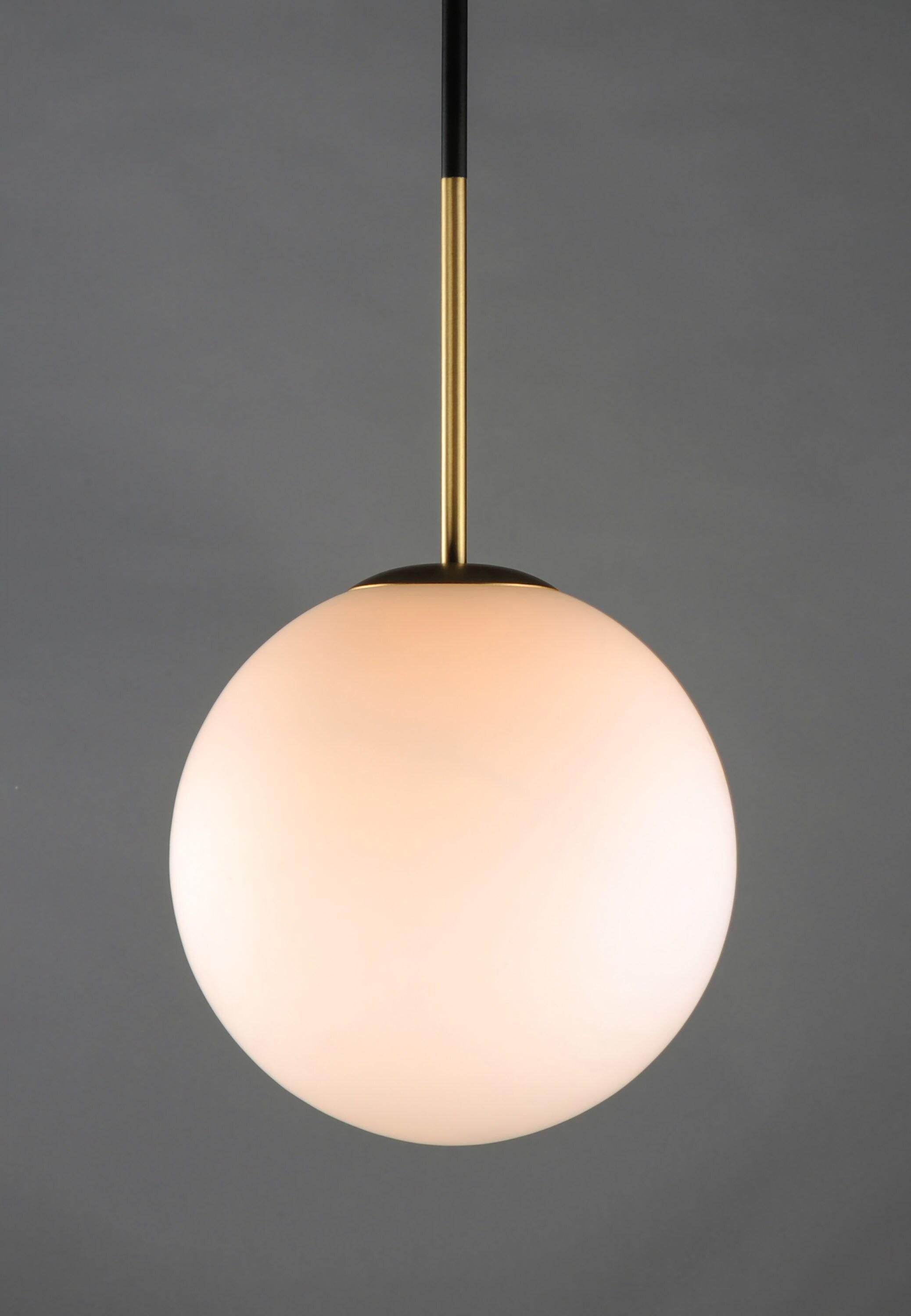 Drake Single Light Glass Steel Dimmable Pendant