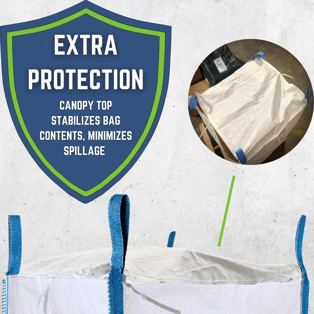 DURASACK® Builder's Bulk Bag with Flap Top, Heavy Duty, 35"L x 35"W x 40"H, 200 Gallon