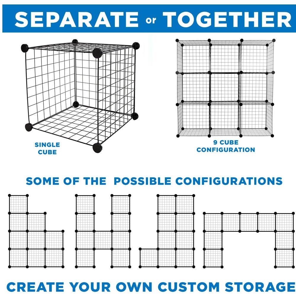 Work-It! Wire Cube Storage Organizer | Set of 9