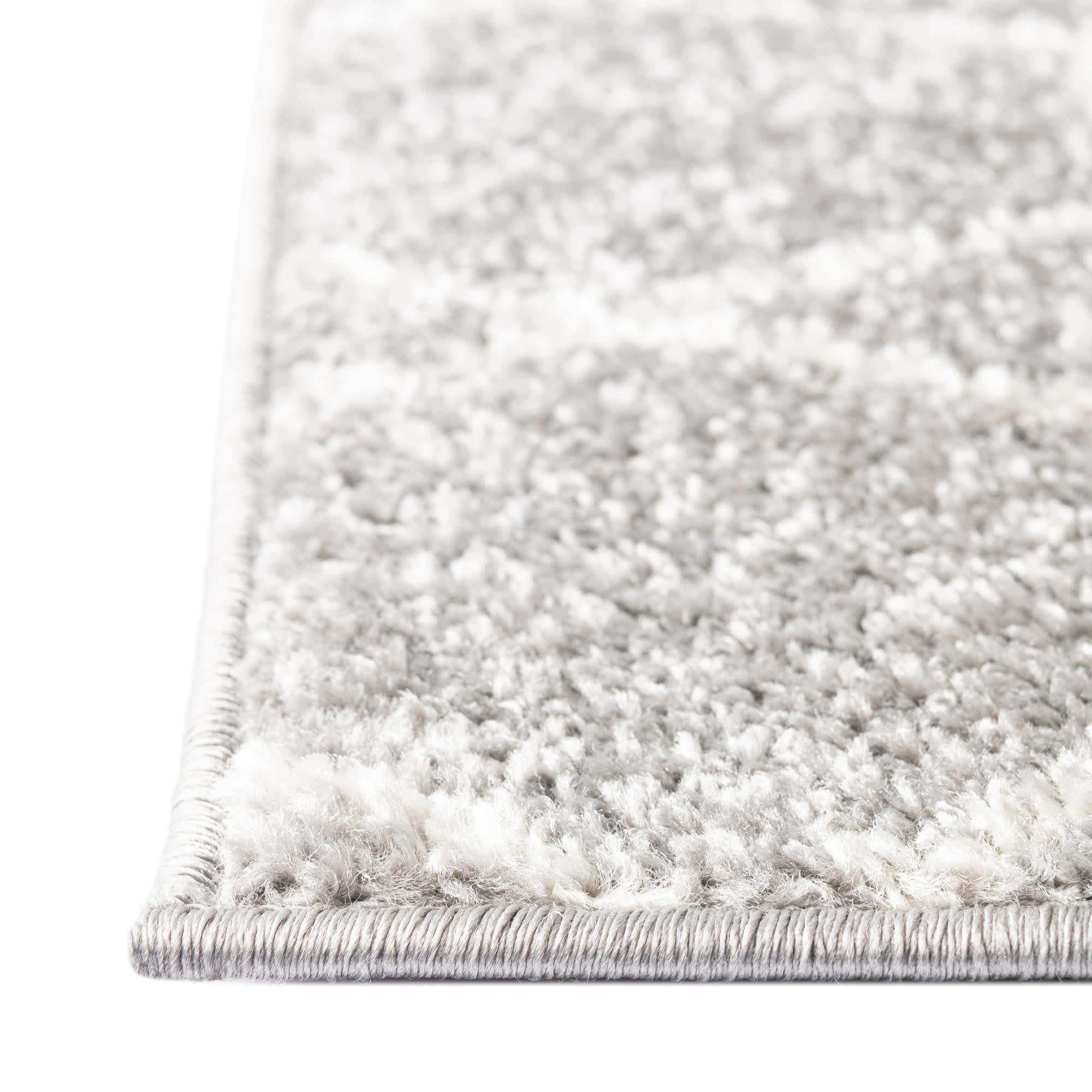Unique Loom 7' 0 x 10' 0 Trellis Frieze Geometric Light Gray Area Rug
