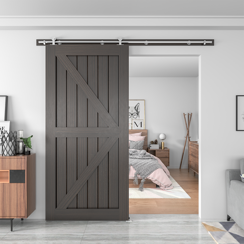 Lazio Sliding Standard Single Door Barn Door Hardware Kit