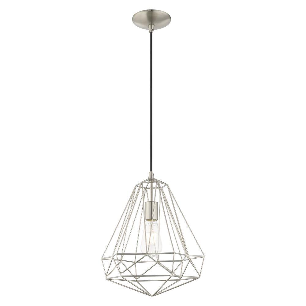 Livex Lighting Knox 1 - Light Pendant in  Brushed Nickel