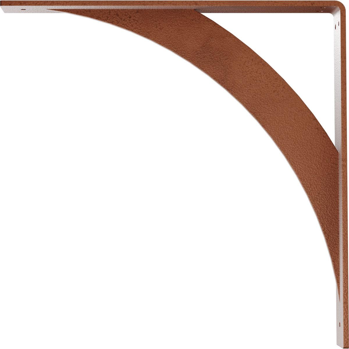 Ekena Millwork 2"W x 16"D x 16"H Legacy Steel Bracket, Hammered Copper