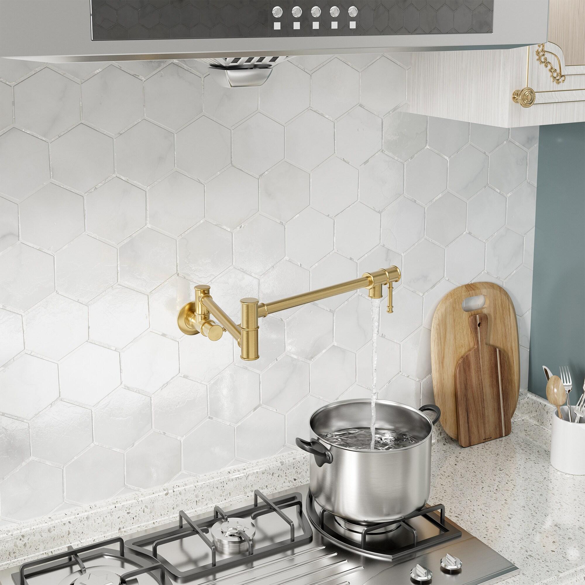 CASAINC CASAINC Single-Handle Spring Pull-Down Kitchen Faucet Single Hole Faucet 1.8 GPM CA-D4183-BN