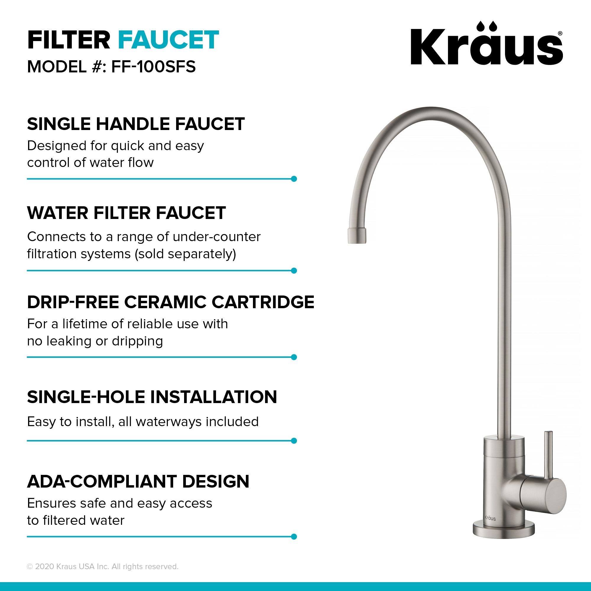 Purita 100% Lead-Free Kitchen Water Filter Faucet
