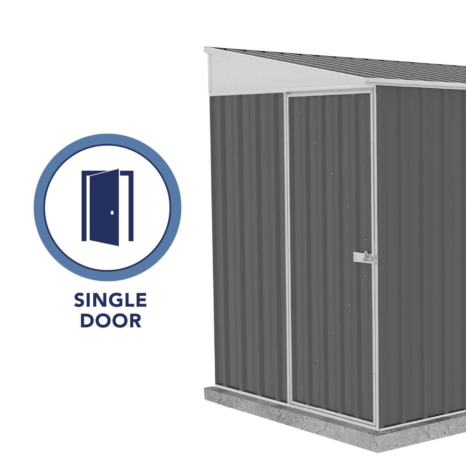 Absco Durango Galvanized Steel Storage Shed