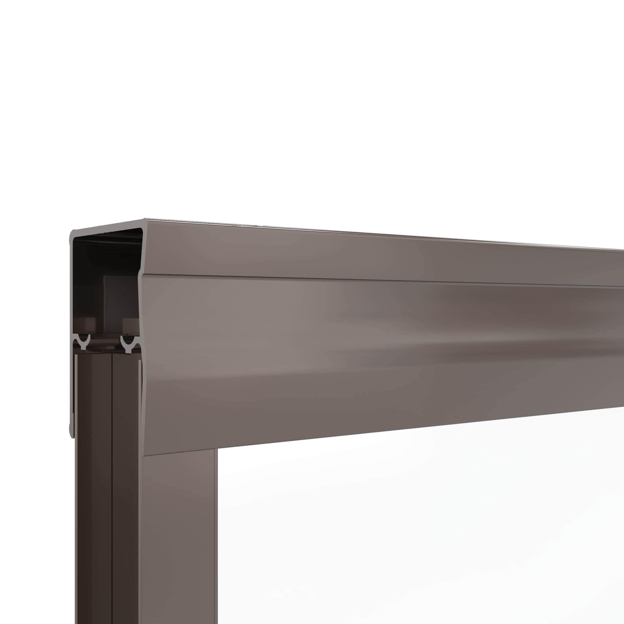 Classic 56" W x 57" H Bypass Frameless Tub Door