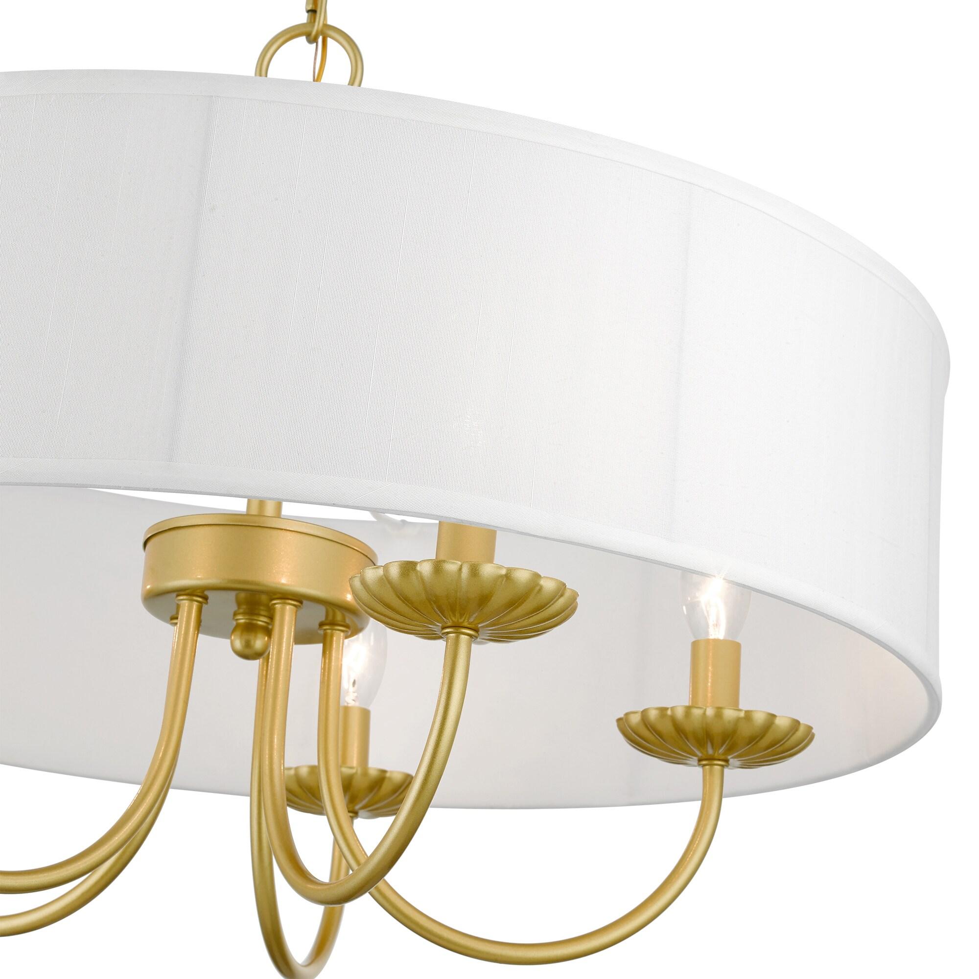 Livex Lighting Brookdale 5 - Light Pendant in  Soft Gold