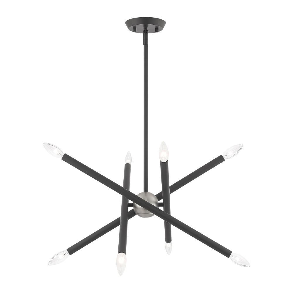 Livex Lighting Soho 8 - Light Chandelier in  Scandinavian Gray
