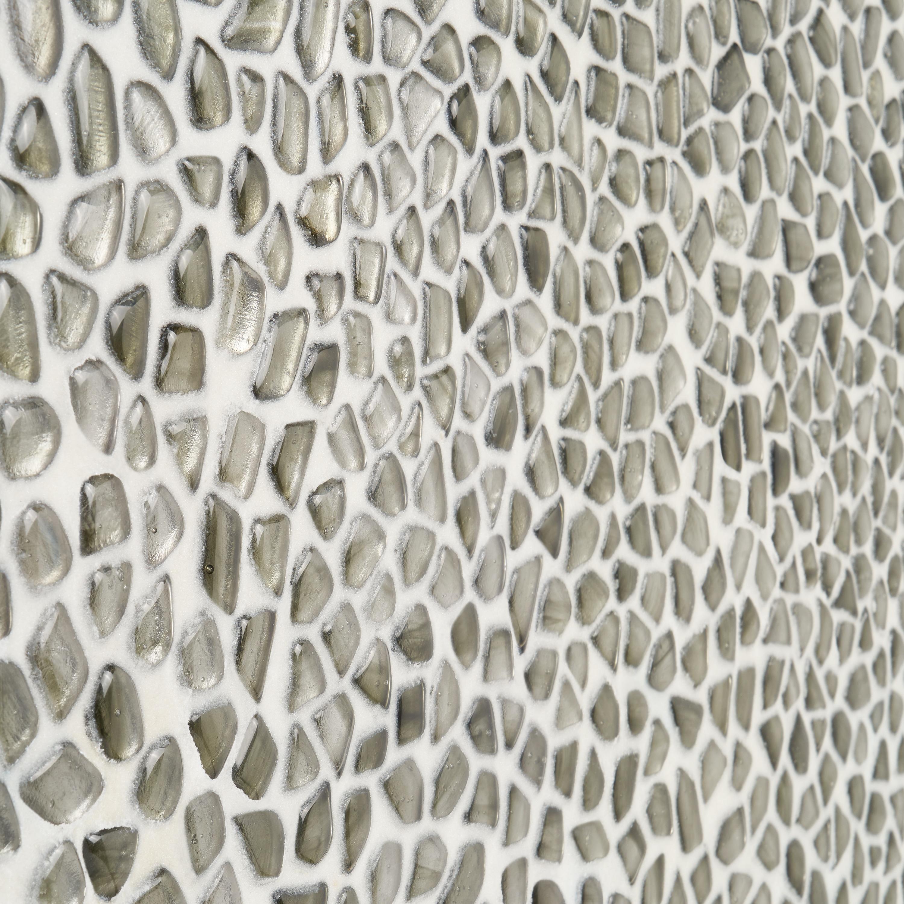Bond Tile Fractal Pebble 11.88 in. x 11.88 in. Polished Glass Wall Mosaic Tile (0.98 Sq. Ft. / Each)
