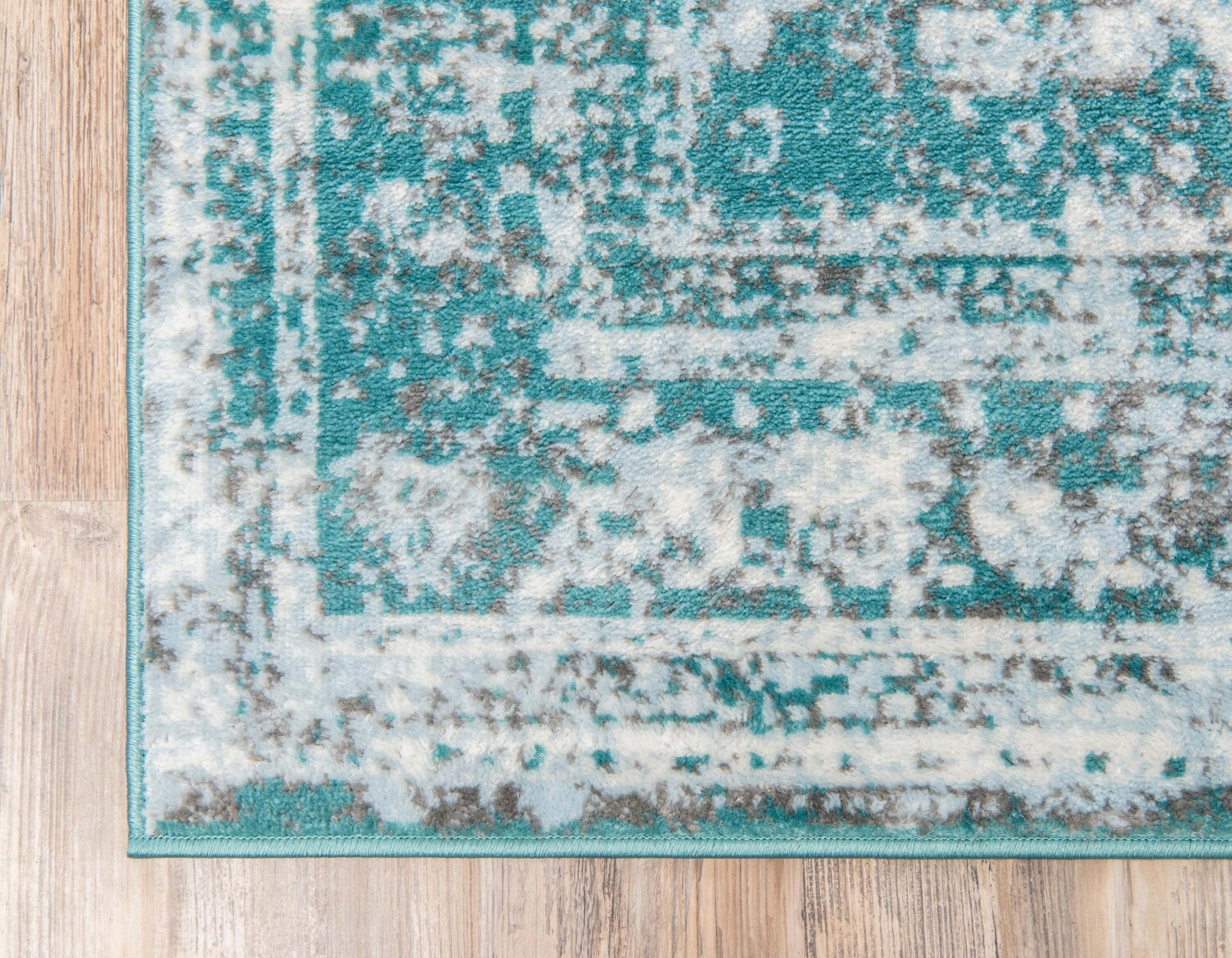 Unique Loom 8' 0 x 11' 0 Sofia Salle Garnier Turquoise Area Rug