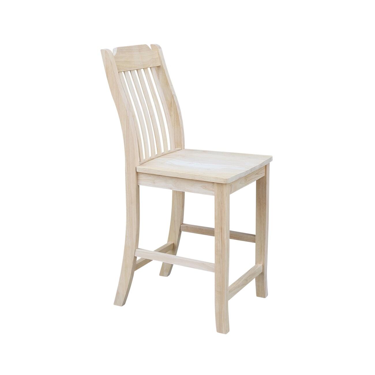 Mission Counter height Stool - 24" Seat Height