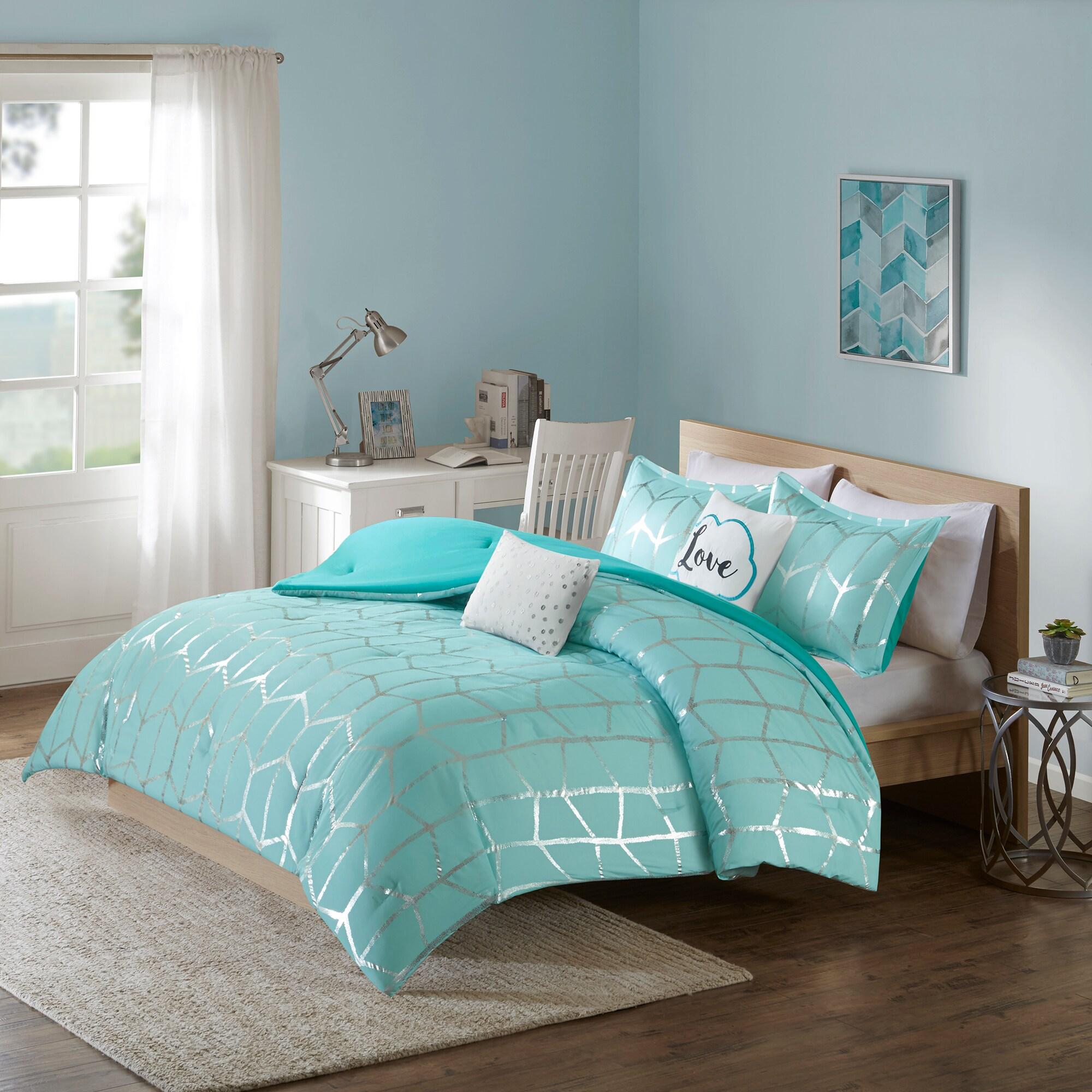 Raina Metallic Printed Comforter Set