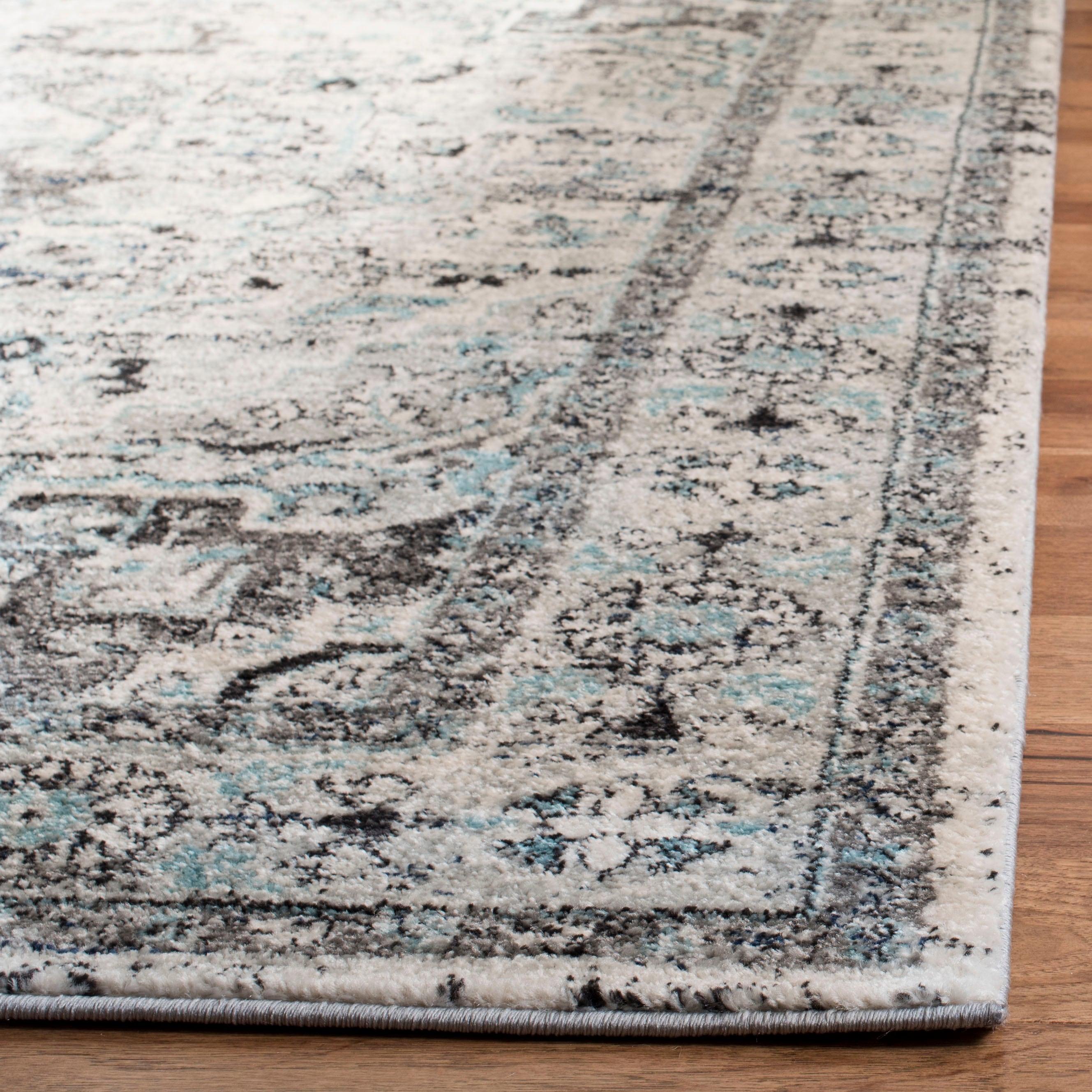 Madison 900 MAD924 Machine Made Indoor Area Rug - Light Grey/Blue - 5'3"x7'6" - Safavieh