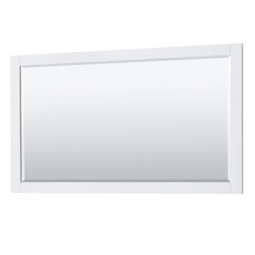 Wyndham Collection Avery 60" Oval Sink Wood Single Bathroom Vanity in White