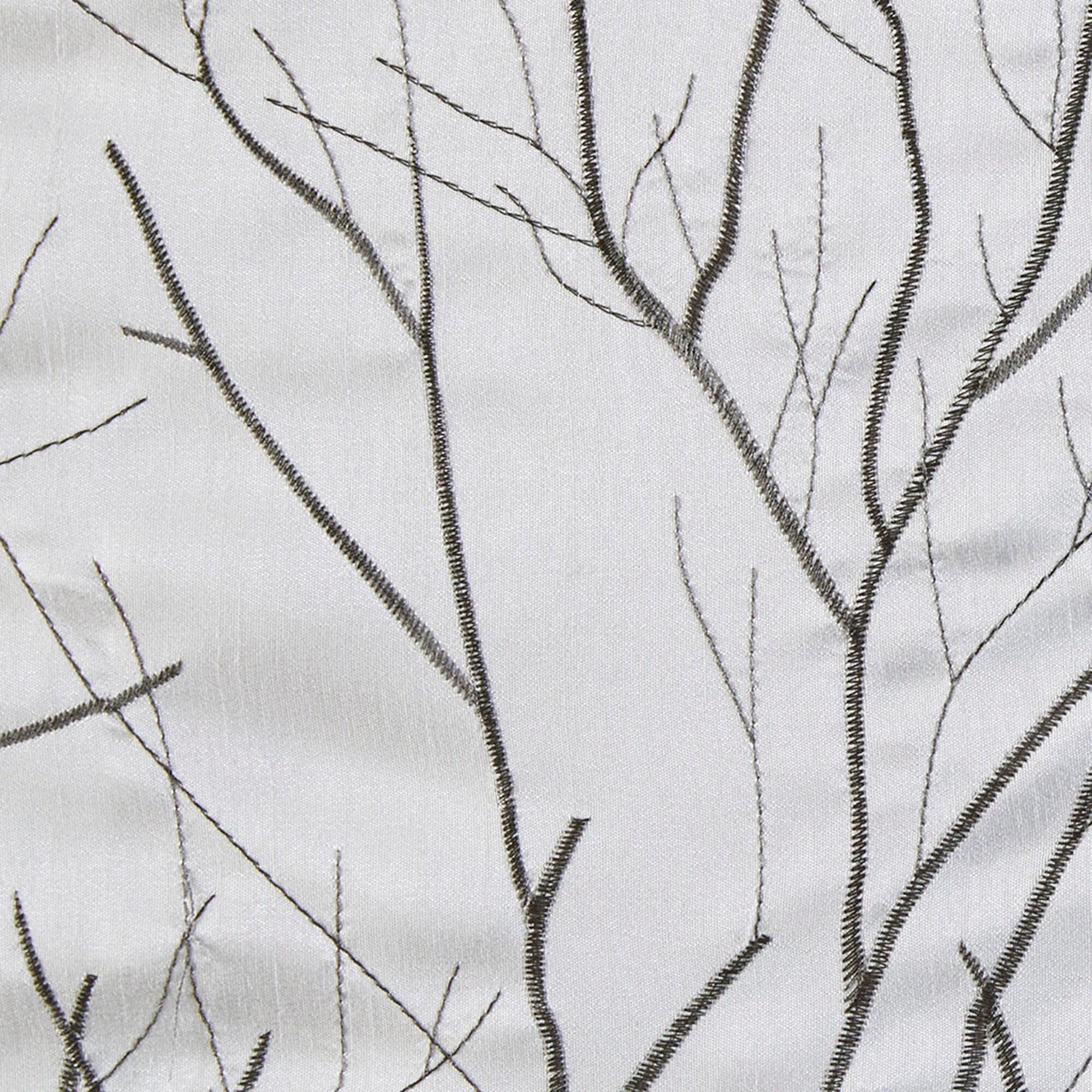 Andora Embroidered Branch Rod Pocket Single Curtain Panel