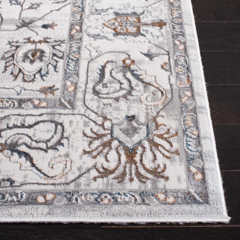 Isabella ISA936 Power Loomed Area Rug - Light Grey/Grey - 4'x6' - Safavieh.