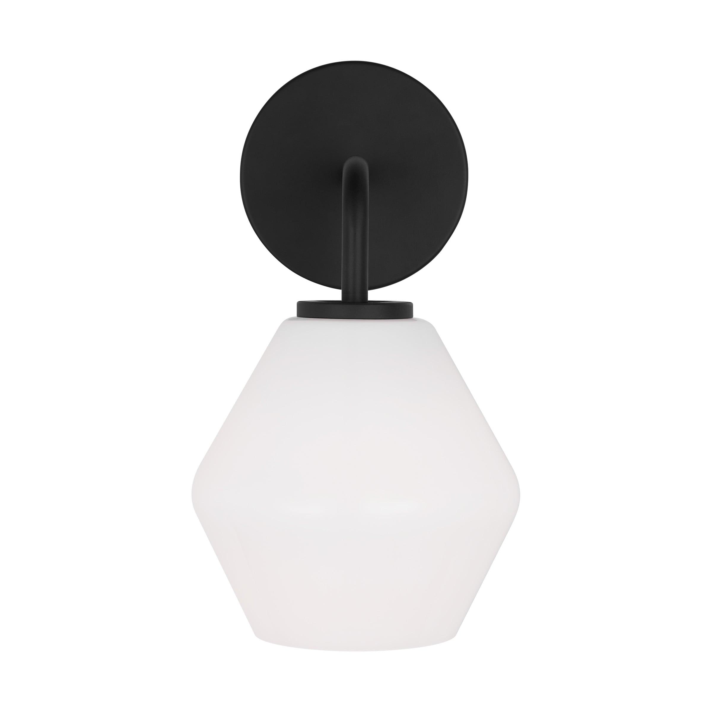 Midnight Black Industrial Farmhouse 1-Light Bath Vanity Pendant