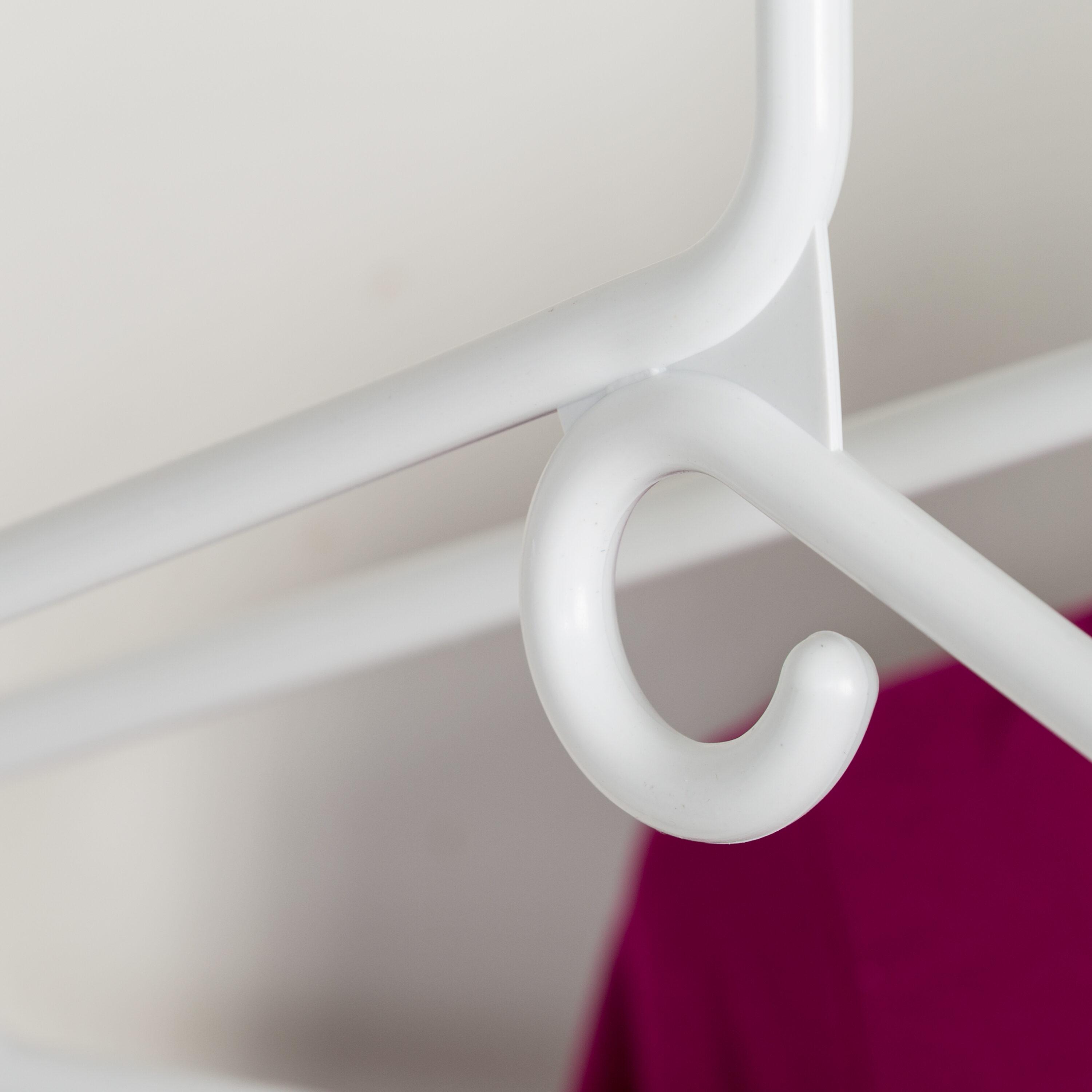 Honey-Can-Do Plastic Heavy Duty Suit Hangers, White, 18 Pack
